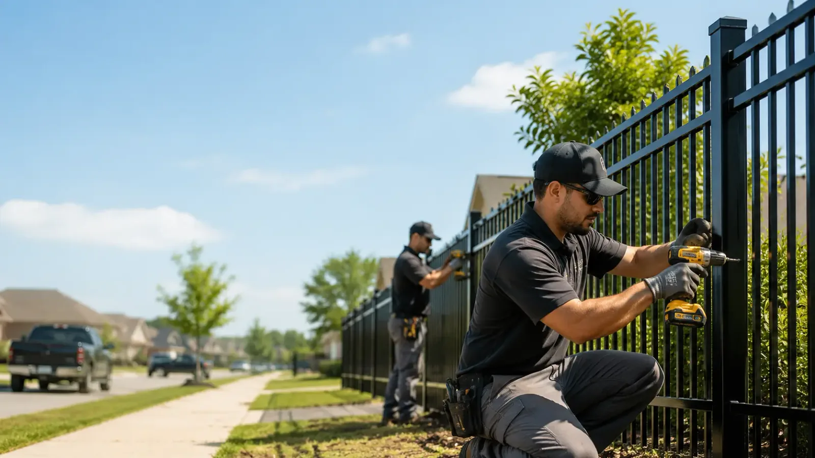 Metal Fence Installation in Belmont, MA
